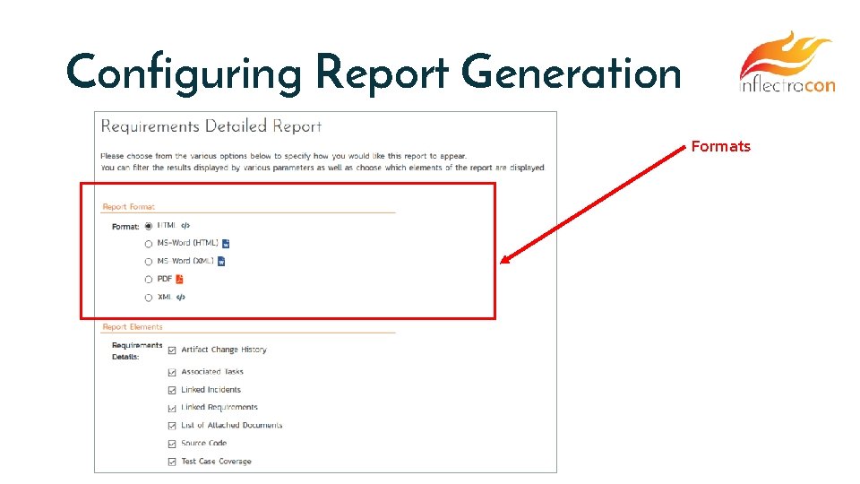 Configuring Report Generation Formats 