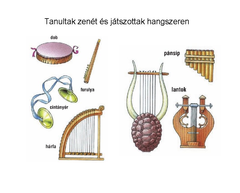 Tanultak zenét és játszottak hangszeren 