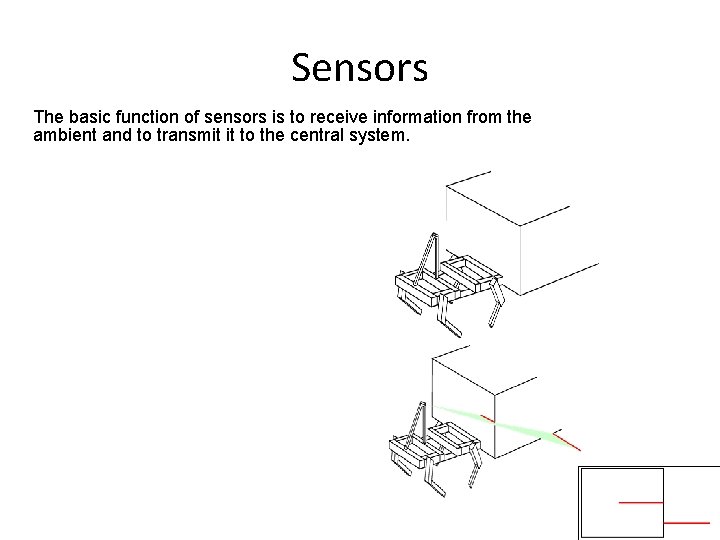 Sensors The basic function of sensors is to receive information from the ambient and