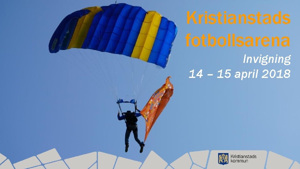 Kristianstads fotbollsarena Invigning 14 – 15 april 2018 