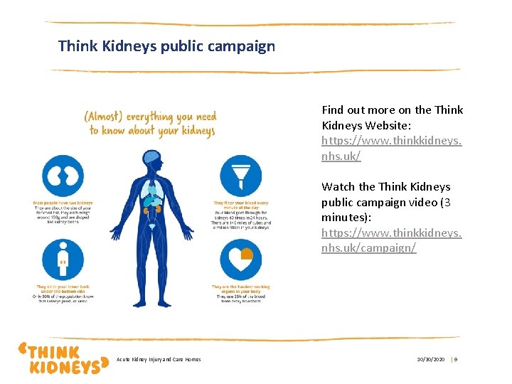 Think Kidneys public campaign Find out more on the Think Kidneys Website: https: //www.