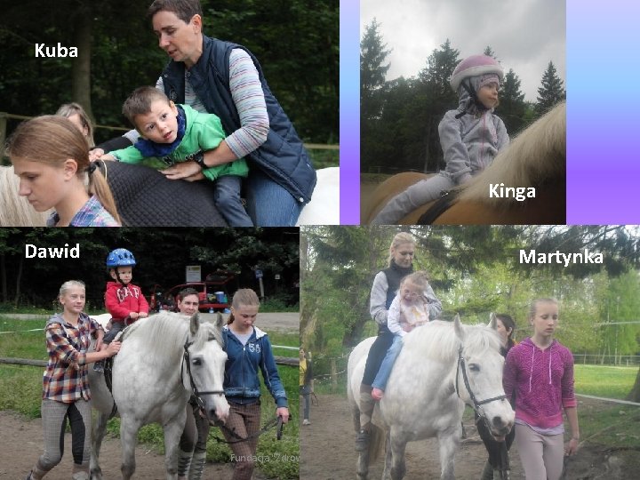 Kuba Kinga Dawid Martynka Fundacja "Zdrowie na Końskim Grzbiecie" 