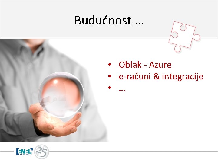 Budućnost … • Oblak - Azure • e-računi & integracije • … 