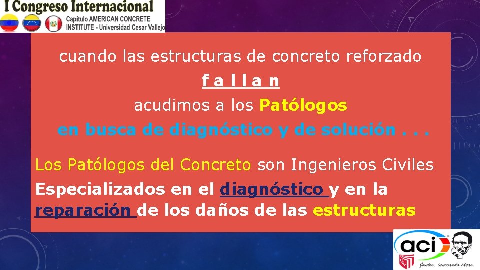 cuando las estructuras de concreto reforzado f a l l a n acudimos a