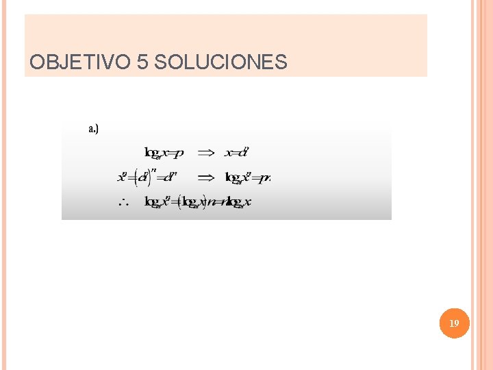 OBJETIVO 5 SOLUCIONES 19 