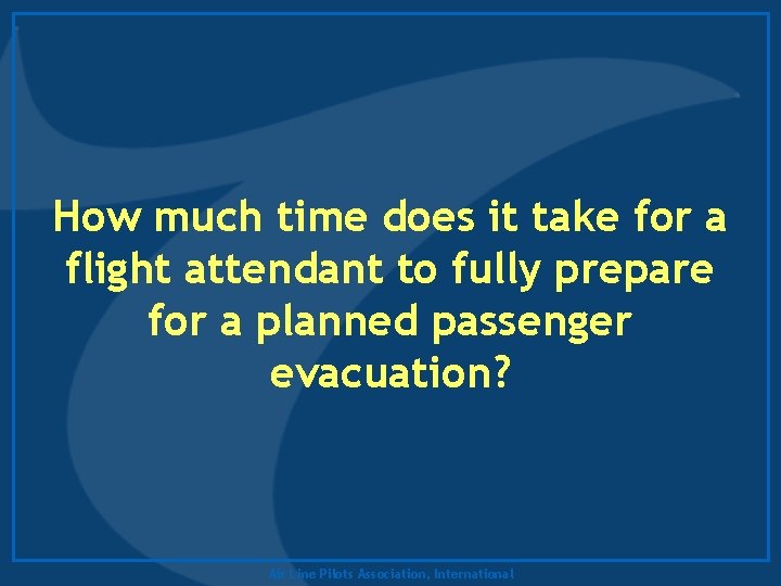 How much time does it take for a flight attendant to fully prepare for