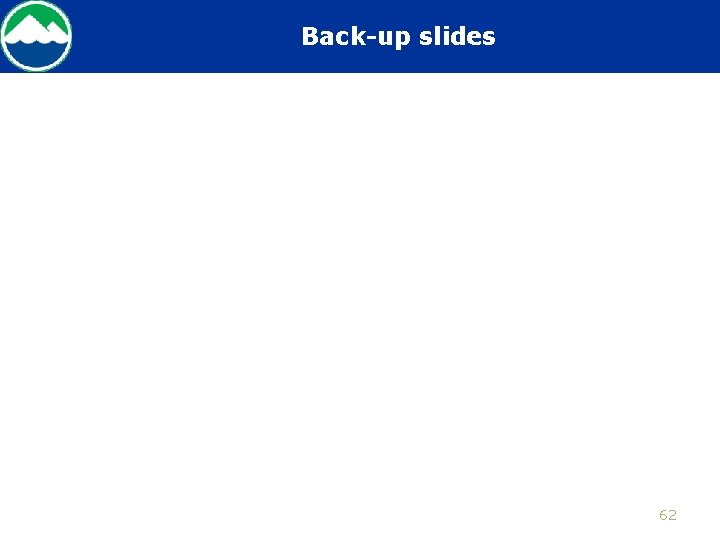 Back-up slides 62 