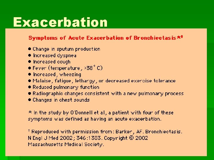 Exacerbation 