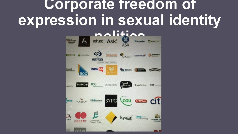 Corporate freedom of expression in sexual identity politics 