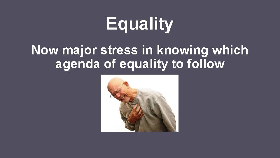 Equality Now major stress in knowing which agenda of equality to follow 