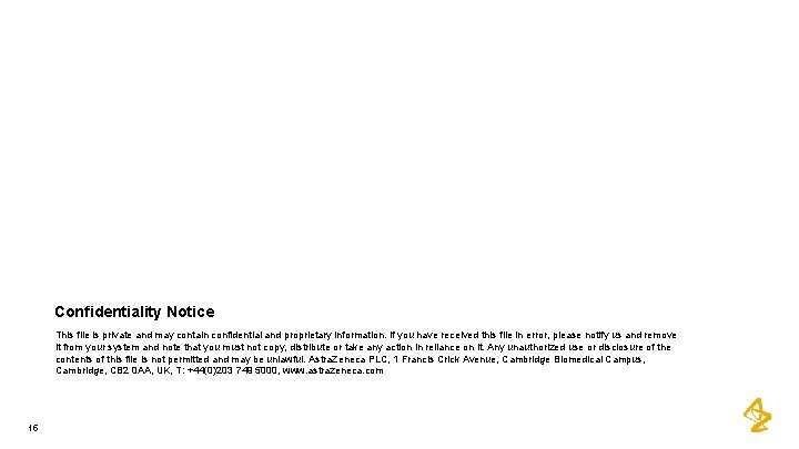 Confidentiality Notice This file is private and may contain confidential and proprietary information. If