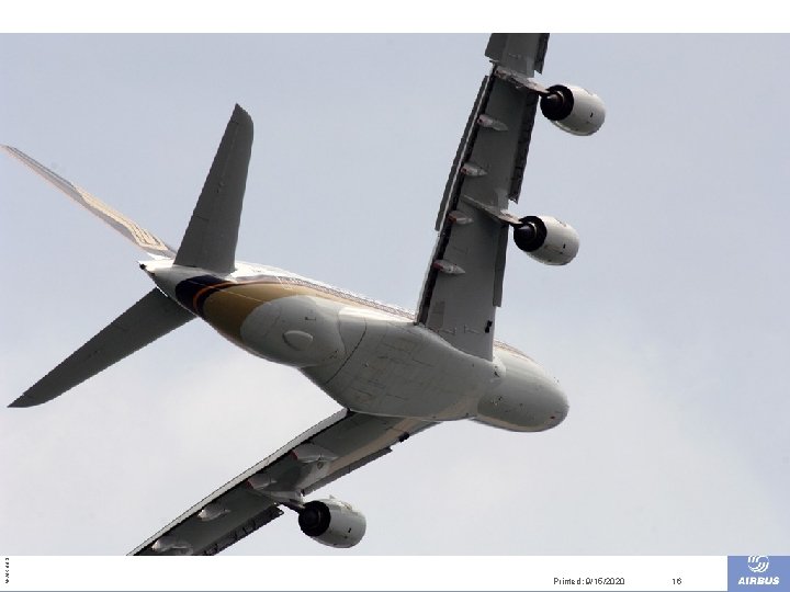 © AIRBUS DEUTSCHLAND GMBH. All rights reserved. Confidential and proprietary document. Printed: 9/15/2020 16