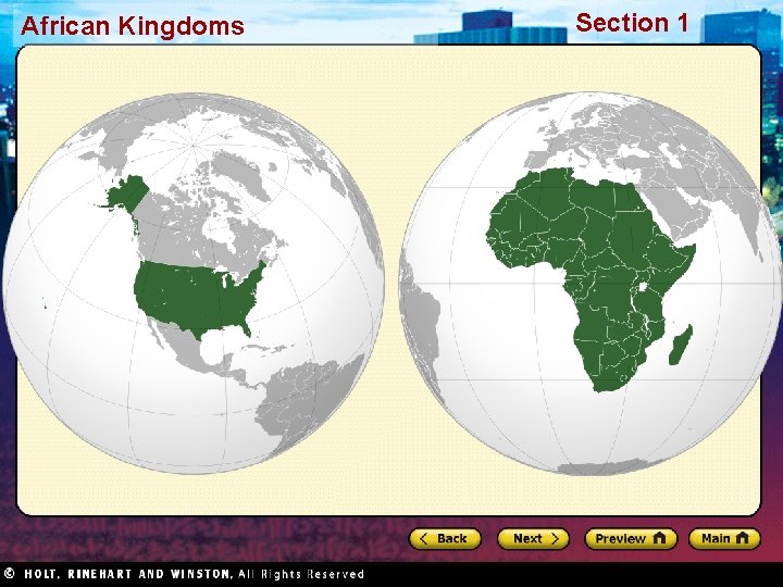 African Kingdoms Section 1 