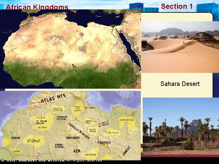 African Kingdoms Section 1 Sahara Desert 