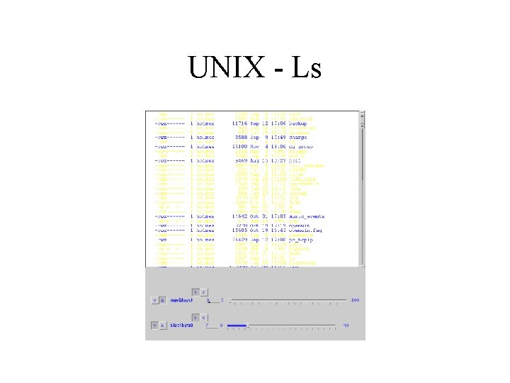 UNIX - Ls 