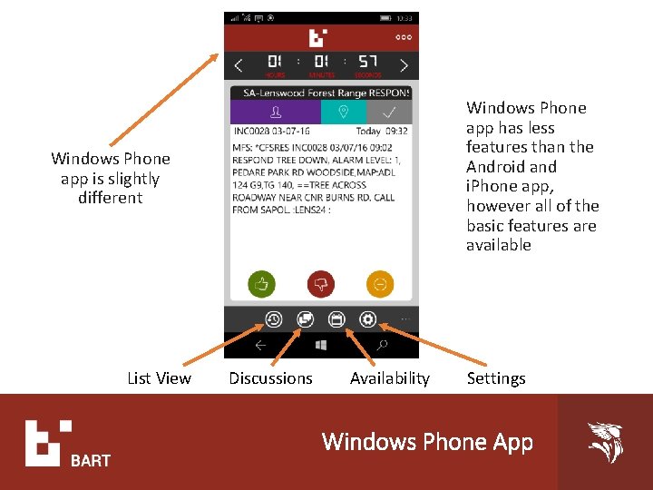 Windows Phone app has less features than the Android and i. Phone app, however Windows Phone app has less features than the Android and i. Phone app, however