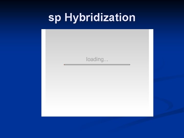 sp Hybridization 