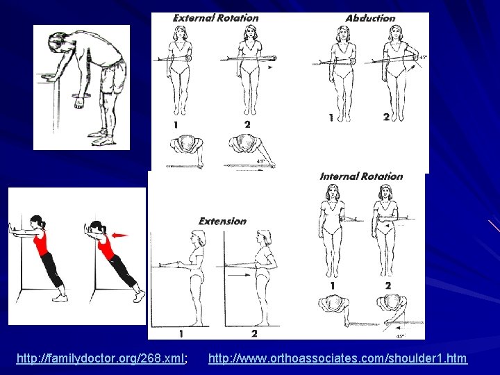 http: //familydoctor. org/268. xml; http: //www. orthoassociates. com/shoulder 1. htm 