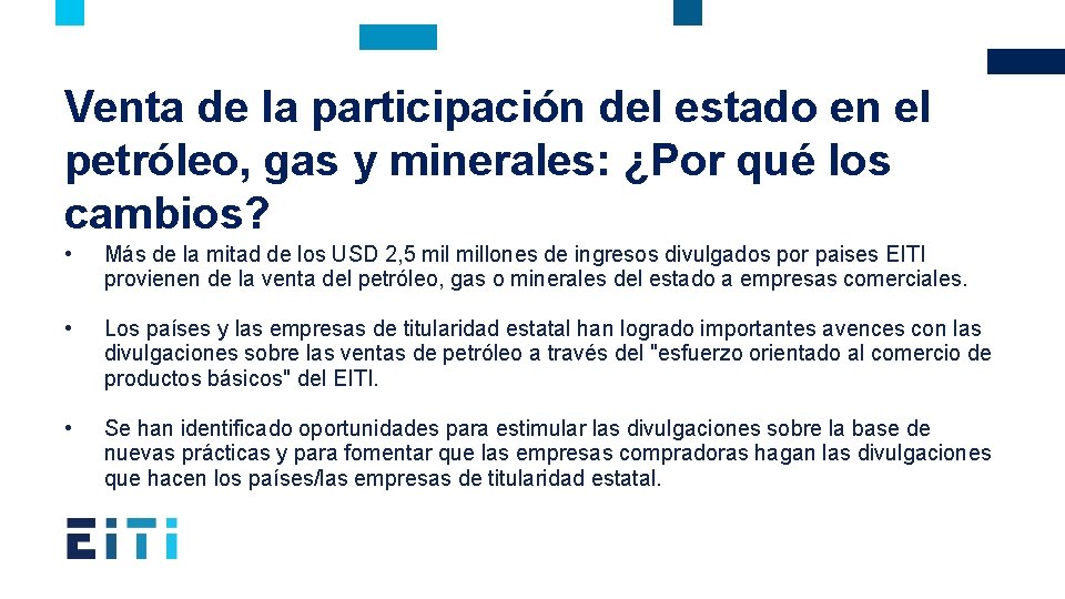 Venta de la participación del estado en el petróleo, gas y minerales: ¿Por qué