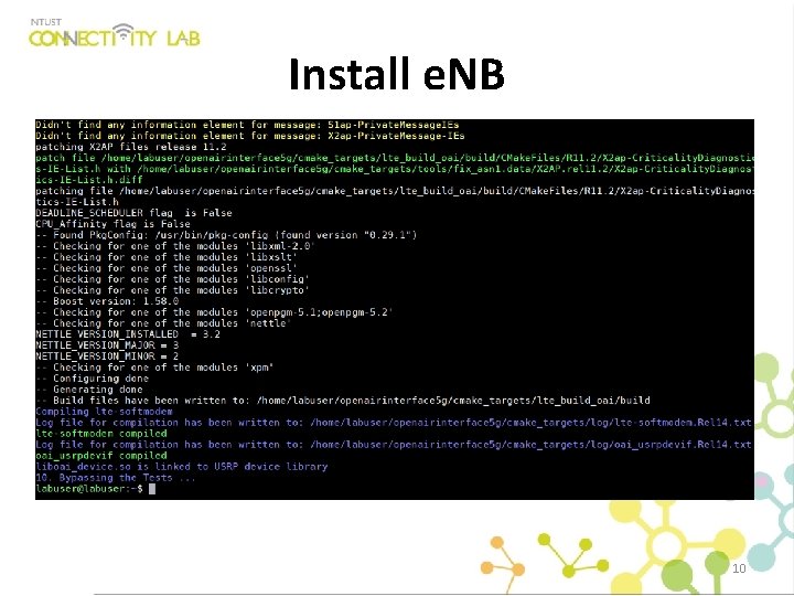 Install e. NB 10 