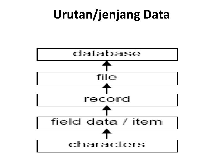 Urutan/jenjang Data 