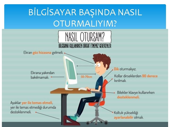 BİLGİSAYAR BAŞINDA NASIL OTURMALIYIM? 