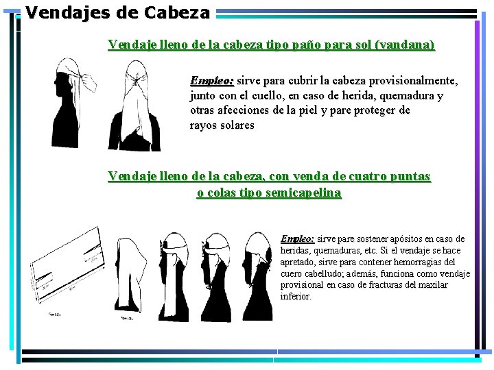 Vendajes de Cabeza Vendaje lleno de la cabeza tipo paño para sol (vandana) Empleo: Vendajes de Cabeza Vendaje lleno de la cabeza tipo paño para sol (vandana) Empleo: