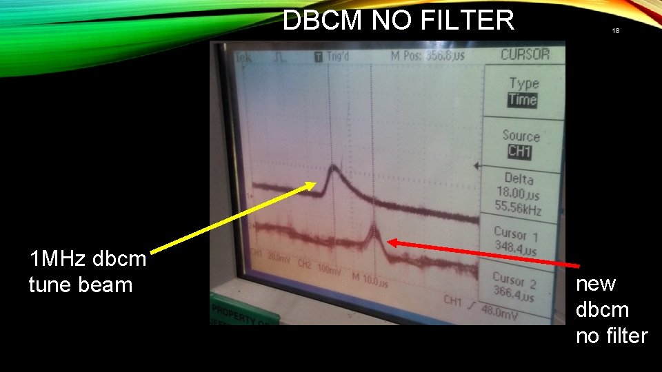 DBCM NO FILTER 1 MHz dbcm tune beam 18 new dbcm no filter 