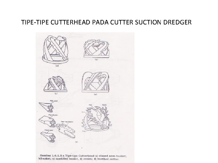 TIPE-TIPE CUTTERHEAD PADA CUTTER SUCTION DREDGER 