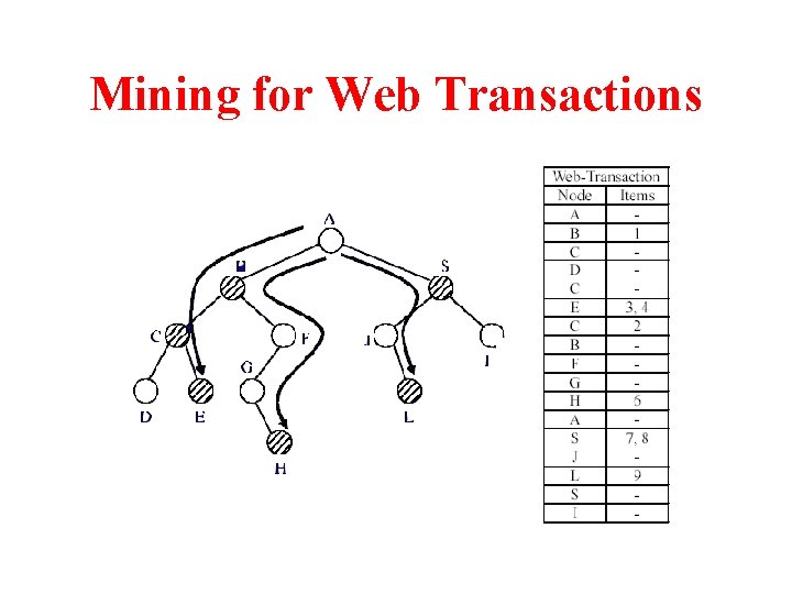 Mining for Web Transactions 