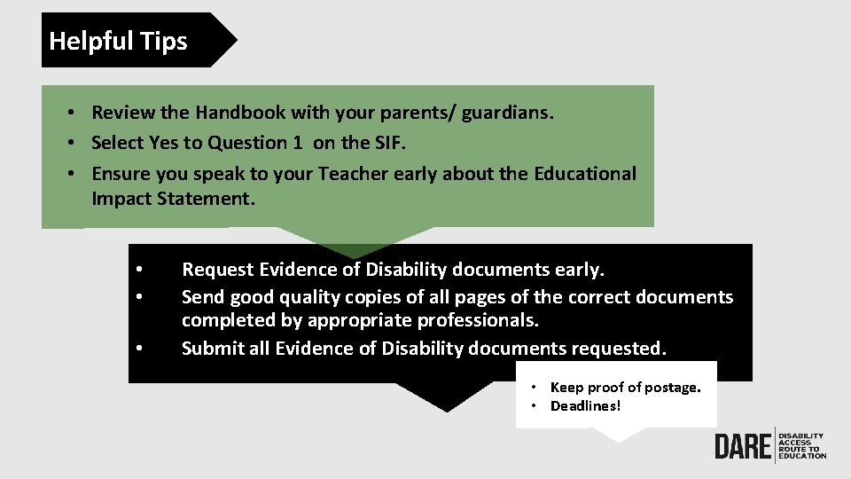 Helpful Tips • Review the Handbook with your parents/ guardians. • Select Yes to