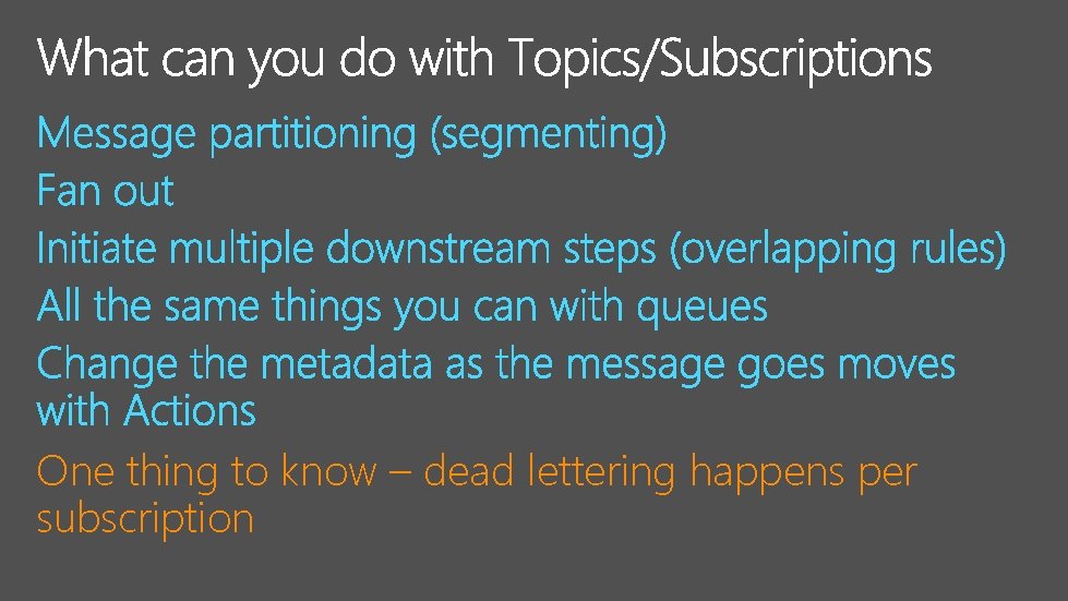 One thing to know – dead lettering happens per subscription 