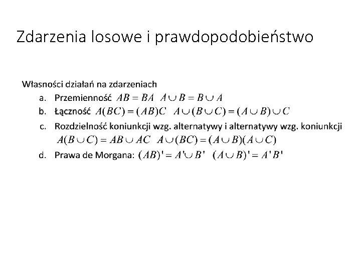 Zdarzenia losowe i prawdopodobieństwo 