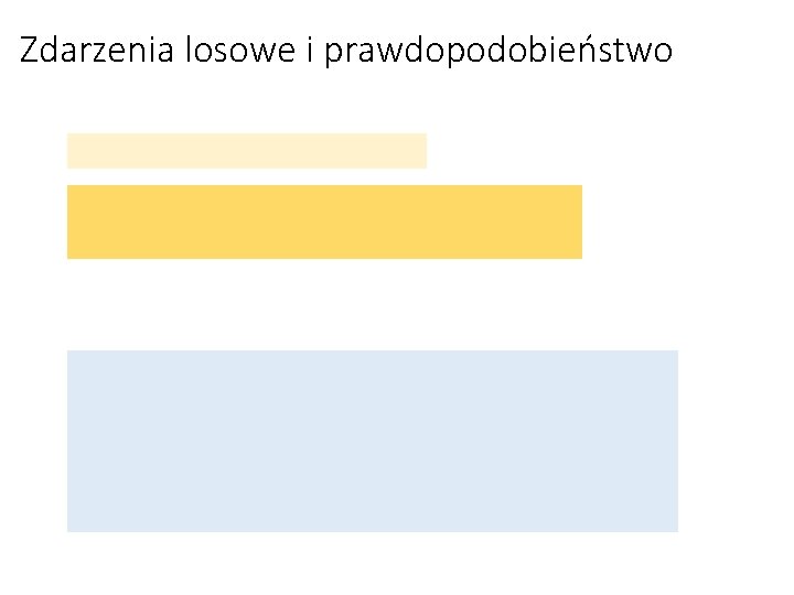 Zdarzenia losowe i prawdopodobieństwo 