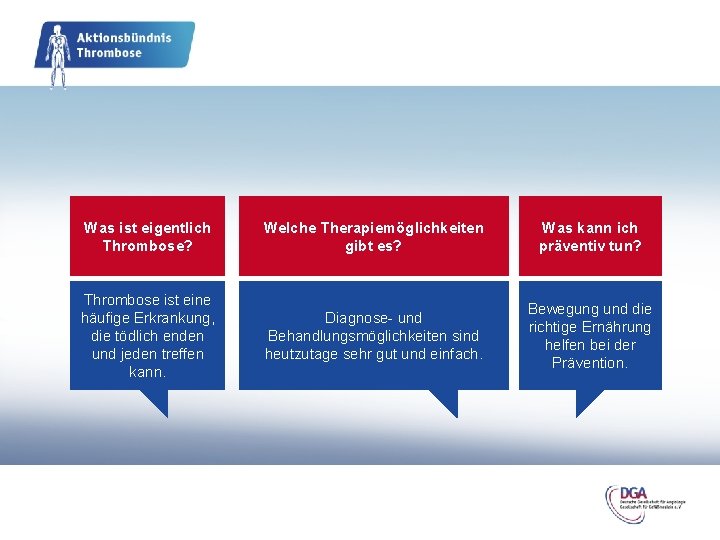 Was ist eigentlich Thrombose? Welche Therapiemöglichkeiten gibt es? Was kann ich präventiv tun? Thrombose