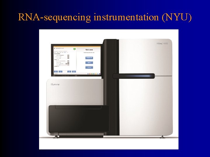 RNA-sequencing instrumentation (NYU) 