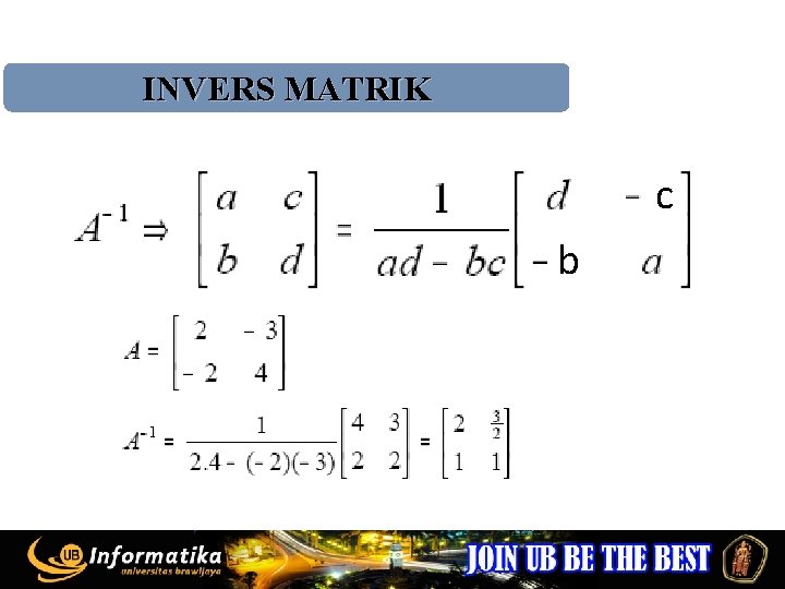 INVERS MATRIK c b 