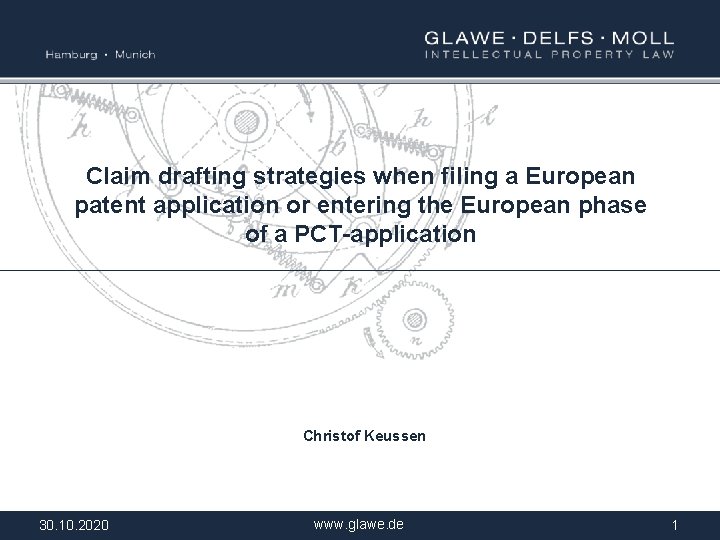 Claim Drafting Strategies When Filing A European Patent