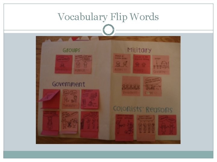 Vocabulary Flip Words 