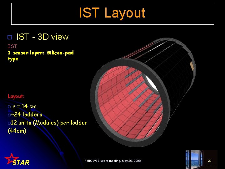 IST Layout IST - 3 D view IST 1 sensor layer: Silicon-pad type Layout: