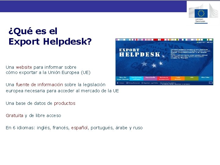 ¿Qué es el Export Helpdesk? Una website para informar sobre cómo exportar a la