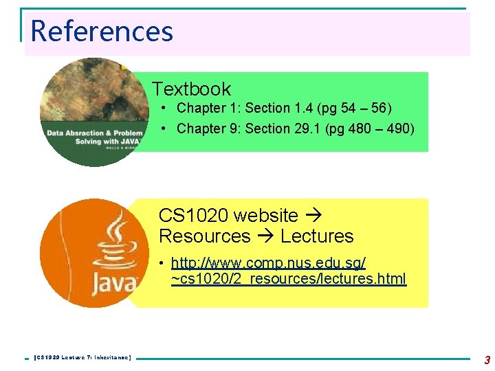 References Textbook • Chapter 1: Section 1. 4 (pg 54 – 56) • Chapter References Textbook • Chapter 1: Section 1. 4 (pg 54 – 56) • Chapter
