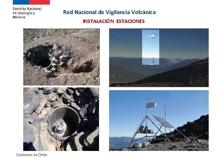 Red Nacional de Vigilancia Volcánica INSTALACIÓN ESTACIONES 