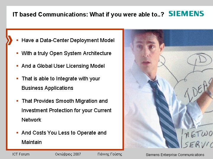 IT based Communications: What if you were able to. . ? § Have a