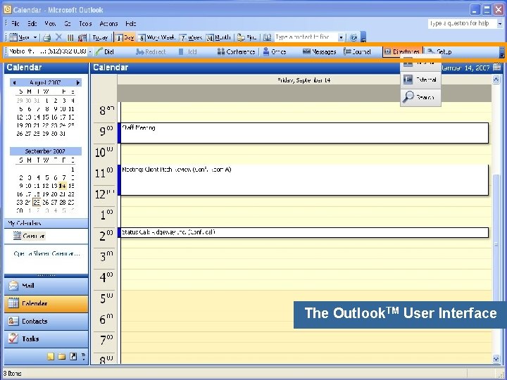 The Outlook. TM User Interface ICT Forum Οκτώβριος 2007 Γιάννης Γούσης Siemens Enterprise Communications