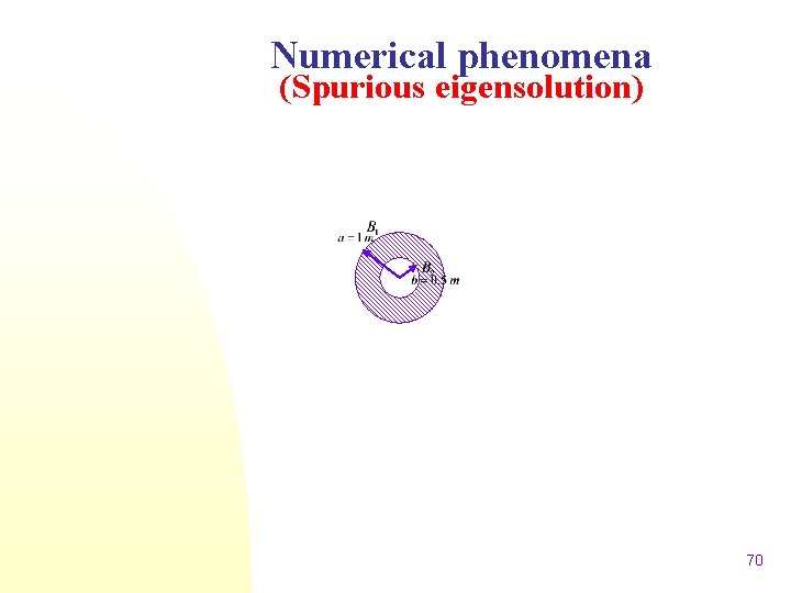 Numerical phenomena (Spurious eigensolution) 70 