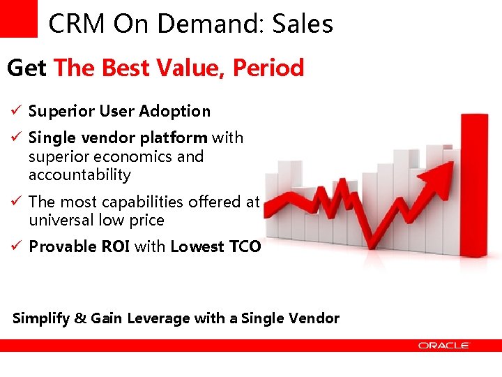 CRM On Demand: Sales Get The Best Value, Period ü Superior User Adoption ü