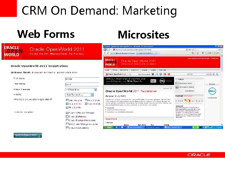 CRM On Demand: Marketing Web Forms Microsites 