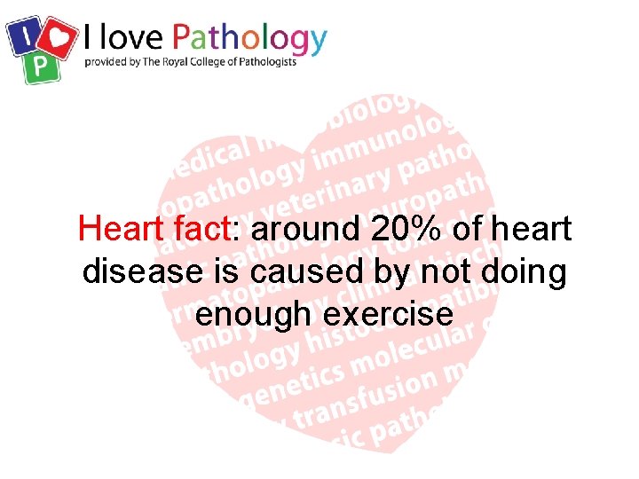 Heart fact: around 20% of heart disease is caused by not doing enough exercise
