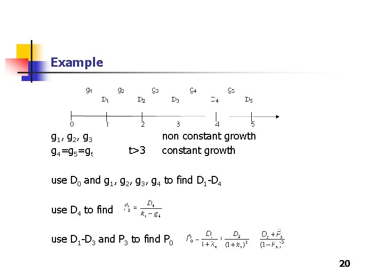 Example g 1 , g 2 , g 3 g 4=g 5=gt t>3 non